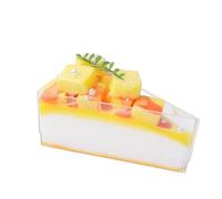 cibo finto. Food Faux Slice Cake Artificial Desserts Shop Cake Display Model For Home Decor Photography Props Fake Desserts(C)