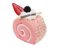cibo finto. Food Realistic Cute Fake Cake For Display Roll Cake Model Photography Props For Bakery Display Fake Desserts(A)
