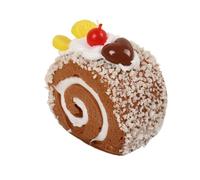 cibo finto. Food Realistic Cute Fake Cake For Display Roll Cake Model Photography Props For Bakery Display Fake Desserts(C)