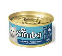 688868 Q.TA' 24 CIBO GATTO MONGE SIMBA 85 G TONNO E PESCE BIANCO