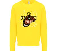 Cibo Id Fumo Che Divertente Chef BBQ Cook Bambini Felpa Maglione