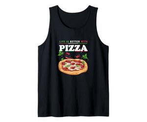 Cibo Italiano Divertente Che Dice la Vita con Il pizzaiolo Canotta