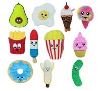 Cibo Junkeez Peluche Cani Giocattoli Morbidi Toffee Grandi Quantitativi Set