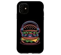 Cibo Musicale Dj Food Burger E Cuffie Custodia per iPhone 11