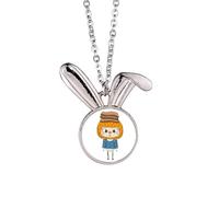 Cibo Pane Colazione Marrone Morbido Pieno UU Coniglio Collana Ciondolo Bunny Animal Gioielli Regalo