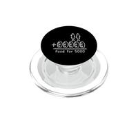 Cibo Per 5000 Bibbia Cristiana 2 Pesce 5 Pagnotte Di Pane PopSockets PopGrip per MagSafe