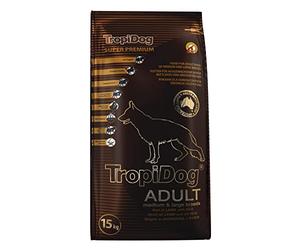 Cibo per cani Super Premium con agnello e riso TROPIDOG SUPER PREMIUM ADULT M&L LAMB&RICE 15kg