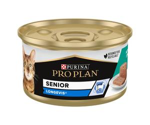 Cibo per gatti adulti 7+ mousse con tonno Purina ProPlan 85 g