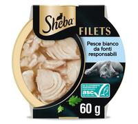 Cibo per gatti adulti Filets con Pesce Bianco in salsa 32 Vaschette da 60g 1 g