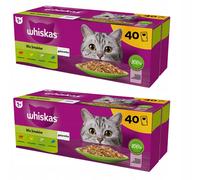 Cibo per gatti in gelatina al gusto di whisky, confezione da 80x85g