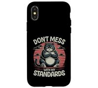 Cibo per gatti offeso Cibo per gatti esigente Custodia per iPhone X/XS