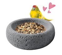 Cibo per Mangiatoia Rotonda in Pietra Leggera per e Parrocchetti | per per Calopsitta Parrocchetto Terrazza Balcone