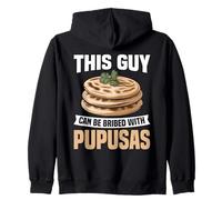 Cibo salvadoregno Pupusas Foodie Snack Essere Corrotto Pupusas Felpa con Cappuccio