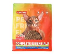 Cibo Secco per Gatti, Cibo per Gatti Ad Alto Contenuto Proteico, Cibo per Gatti Dietetico con Fibre, Cibo per Gatti Soffiato per Gatti di Tutte le età, Sacchetto da 1,5 Kg con