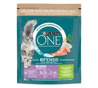 Cibo secco per gattiPURINA ONE® Delicate Tacchino selezionato 800 g Azzurro