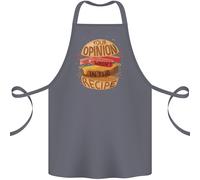 Cibo Tuo Opinione Divertente Capocuoco Grigliata Cuoco Cotone Grembiule 100%
