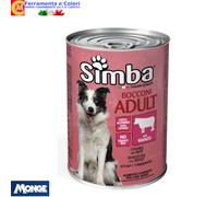 Cibo umido Cani 24 CONFEZIONI Monge SIMBA Bocconi di Cane 415 gr GUSTI VARI