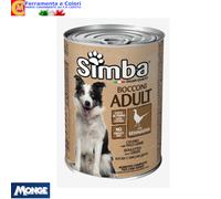 Cibo umido Cani 24 CONFEZIONI Monge SIMBA Bocconi di Cane 415 gr GUSTI VARI