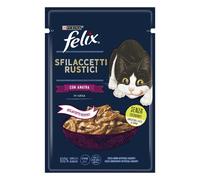 Cibo umido per gatti Felix Straccetti rustici anatra 80 g