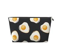 Cibo Uova Fritte Scure, Borsa da toilette Borsa per trucco Borsa per cosmetici Borsa da toilette da viaggio portatile