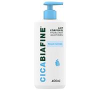 Cicabiafine | Latte corpo idratante giornaliero (flacone pompa da 400 ml) - Latte corpo per pelle secca - Latte cura per un'idratazione immediata