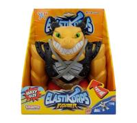 CICABOOM (Esclusiva - Maxy Dragold - Drago giocattolo allungabile con Armatura interscambiabile (23 cm x 2 Kg) - Elastikorps Fighter Extra Force - Idea Regalo Bambini (Colore Oro)