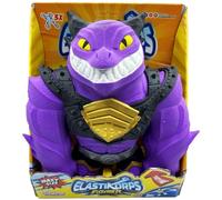 CICABOOM - Maxy Drako - Drago giocattolo allungabile ed elastico con Armatura interscambiabile (23 cm x 2 Kg) - Elastikorps Fighter Extra Force - Idea Regalo Bambini (Colore Viola)
