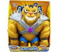 CICABOOM - Maxy Gold Tiger - Tigre giocattolo elastica allungabile con armatura removibile (23 cm x 2 Kg) - Elastikorps Fighter Extra Force - Idea regalo bambini (Colore Oro)