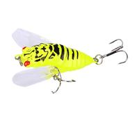 Cicada Dishing Are - Bass da pesca al basso, esca cicala realistica con suono | Attrattante di gancio forte per acqua e acqua salata, falsa attrezzatura per la pesca degli insetti, esca per bass