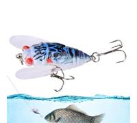 Cicada Pattinatore da pesca, Bass Pesca Lure,Attratto realistico con gancio forte | Esche attraenti in acqua dolce, accessori per attrezzature da pesca in acqua dolce, acqua salata