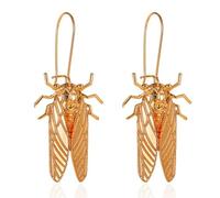Cicala Orecchini Big Nature Study Victorian Cicada Entomologist Summer Whimsical