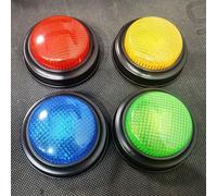 Cicalino A Risposta Rapida - Cicalino Di Gioco A 4 Pulsanti 9x9x3,5 Cm, Materiali Robusti, Strumento Per Attività In Classe, Accessorio Di Gioco Per Familiari E Amici | Set Di Cicalini Quiz Interattiv