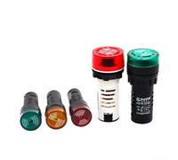 Cicalino lampeggiante per applicazioni di segnale industriale, modello AD1616SM, progettato per circuiti AC 220V, DC 24V, 12V (Red DC24V)