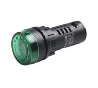 Cicalino lampeggiante per applicazioni di segnale industriale, modello AD1616SM, progettato per circuiti AC 220V, DC 24V, 12V (verde 12V)