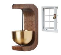 Cicalino Magnetico | Campanello Da Porta In Legno - Di Ingresso In Con Magnete E Adesivo Per Ristorante E Per Ingresso Domestico Di Benvenuto