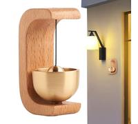 Cicalino Magnetico, Campanello Eolico in Legno Naturale per Porte, Di Ingresso In Con Magnete E Adesivo Per Ristorante E Per Ingresso Domestico Di Benvenuto