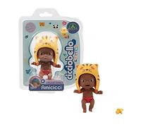 Cicciobello - Amicicci Animal Cuties Tiger Boy, Mini Personaggio con cappellino da animaletto e la codina sul pannolino, per Bambine dai 3 Anni, CC038400, Giochi Preziosi