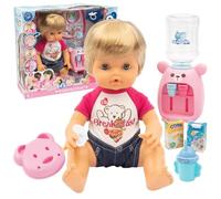 Cicciobello - Breakfast & Pee, Bambola Alta 30 Cm, Beve Dal Bicchiere e Fa Pipì, Include Tanti Accessori Per La Colazione, Gioco Per Bambini e Bambine dai 2 Anni