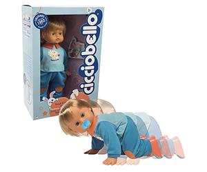 Cicciobello - Cammina e Gattona, batti le mani e verrà verso di te camminando e gattonando con teneri versetti, ciuccio incluso, per bambine a partire dai 3 anni,Giochi Preziosi, Multicolore, CCB73000