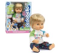 Cicciobello - First Word Bambola Interattiva 30 Cm, Ripete Le Parole Del Bambino In 5 Modi, Con Ciuccio E Libro Illustrato, Per Bambini A Partire Dai 2 Anni