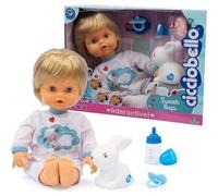 Cicciobello sweet nap - bambola interattiva 42 cm con ciuccio e lampada a coniglietto - dai 2 anni