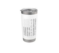 Cicerone, Illinois, bandiera americana Bicchiere termico in acciaio inox doppia parete