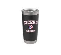 Cicerone Illinois (IL) Bicchiere termico in acciaio inox doppia parete