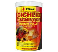 CICHLID CARNIVORE MEDIUM PELLET 1000ml / 360g - Mangime altamente proteico con a