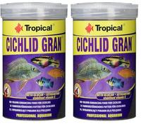 CICHLID GRAN 100ml / 55g - Mangime granulare per migliorare il colore dei ciclidi (Confezione da 2)