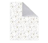 Cichowska for NeedSleep® - Coperta in cotone Minky, 75 x 100 cm, per gattonare, idea regalo per la nascita di una bambina