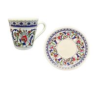 CiCi HOME TOPKAPI - Set di 6 tazze da moca tradizionali turche, 75 ml