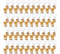 CiciBear Confezione da 40 portachiavi a forma di capra, decorazione per feste per ospiti, feste a tema animali della fattoria, baby shower, feste scolastiche, compleanni dei bambini allo zoo