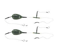 ciciglow Accessori per la Pesca con Alimentatore per Carpa in Nylon Gabbia per Esche Portatili a Lunga Lenza per L'attrazione Rapida dei Pesci, 2 Pezzi per i Pescatori (35 g)