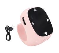 ciciglow Anello di Scorrimento, Anello di Controllo Remoto Wireless con Pannello Touch per Fotocamera Tablet Telefono, 5.3, Portata 10 M, Orario di Lavoro 48 Ore, Ricarica di Tipo C (PINK)